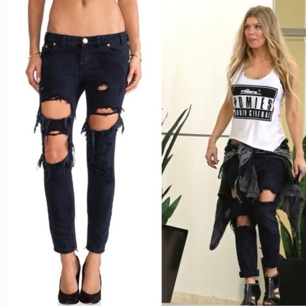 Women's Premium Designer Distressed Low waisted Jeans